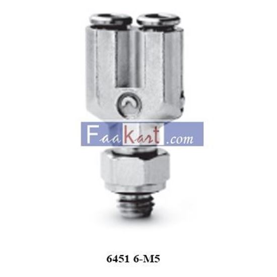 Picture of 6451 6-M5 CAMOZZI Fittings Mod. 6451: Metric Adjustable Male Y