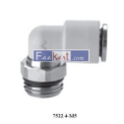 Picture of 7522 4-M5 CAMOZZI Fittings Mod. 7522 Metric-BSP Male Swivel Elbow