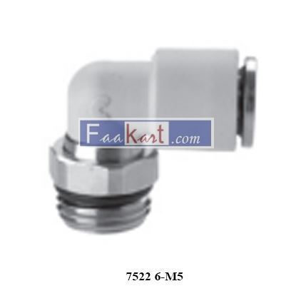 Picture of 7522 6-M5 CAMOZZI Fittings Mod. 7522 Metric-BSP Male Swivel Elbow