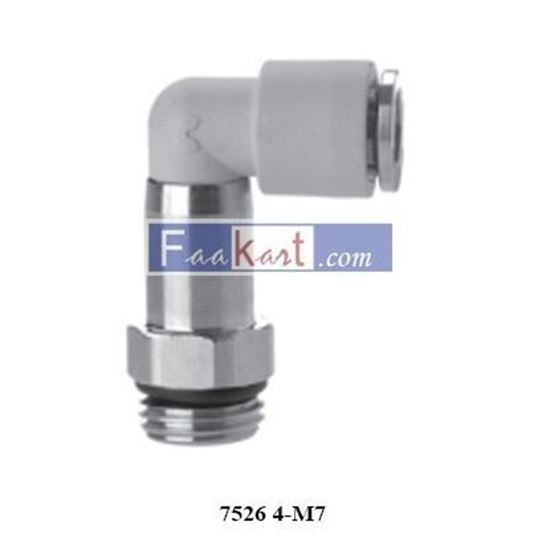 Picture of 7526 4-M7 CAMOZZI Fittings Long BSP Male Swivel Elbow