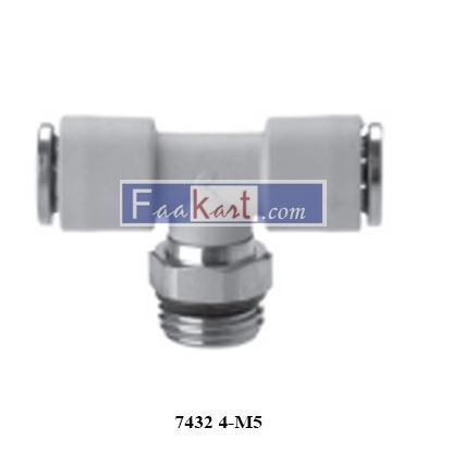 Picture of 7432 4-M5 CAMOZZI  Fittings BSP Swivel Male Multi Tee Reducer