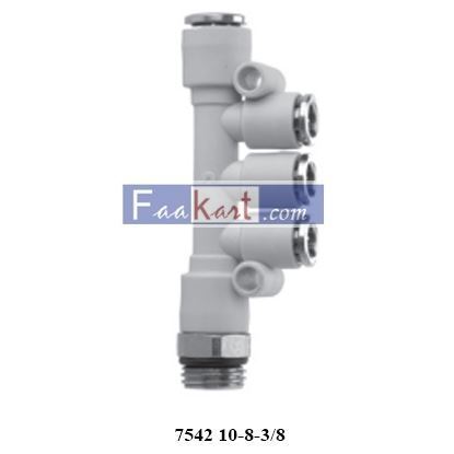 Picture of 7542 10-8-3/8 CAMOZZI Fittings BSP Swivel Male Y