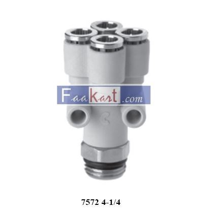 Picture of 7572 4-1/4 CAMOZZI Fittings BSP Male Double Y