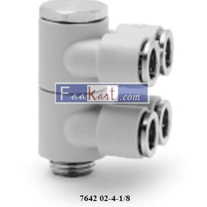 Picture of 7642 02-4-1/8 CAMOZZI Fittings Mod. 7642 02 Complete BSP Double Adjustable Double Banjo