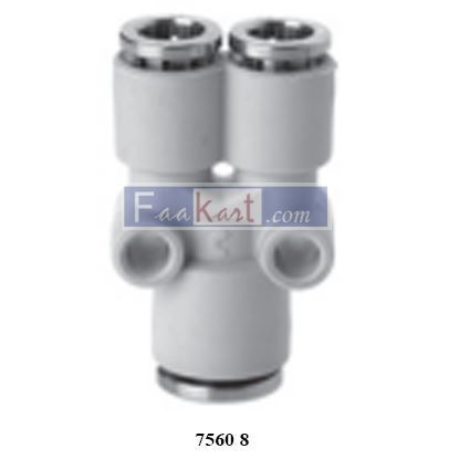 Picture of 7560 8 CAMOZZI Fittings Y Connector - Reducer