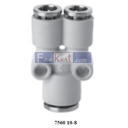 Picture of 7560 10-8 CAMOZZI Fittings Y Connector - Reducer