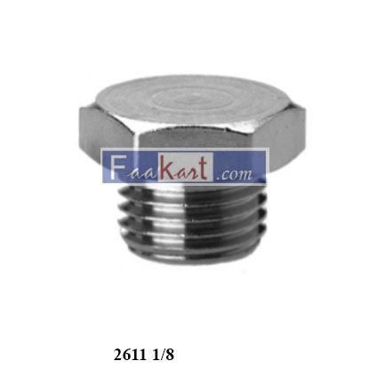 Picture of 2611 1/8 CAMOZZI Brass Pipe Fittings BSP Male Plug