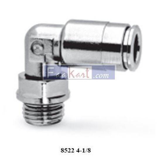 Picture of 8522 4-1/8 CAMOZZI Fittings BSP Swivel Male Elbow