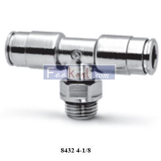 Picture of 8432 4-1/8 CAMOZZI Fittings BSP Swivel Male Tee