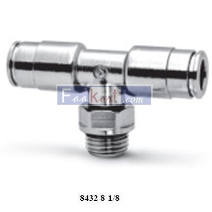 Picture of 8432 8-1/8 CAMOZZI Fittings BSP Swivel Male Tee