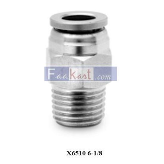 Picture of X6510 6-1/8 CAMOZZI Fittings BSPT Male Connector