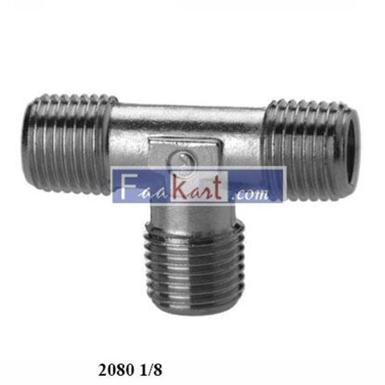 Picture of 2080 1/8 CAMOZZI Brass Pipe Fittings BSPT Male Tee