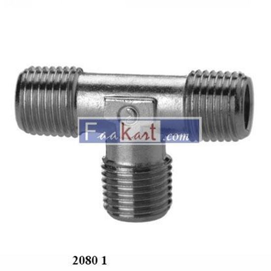 Picture of 2080 1 CAMOZZI Brass Pipe Fittings BSPT Male Tee