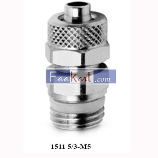 Picture of 1511 5/3-M5 CAMOZZI Fittings Metric Male Connector Sprint®