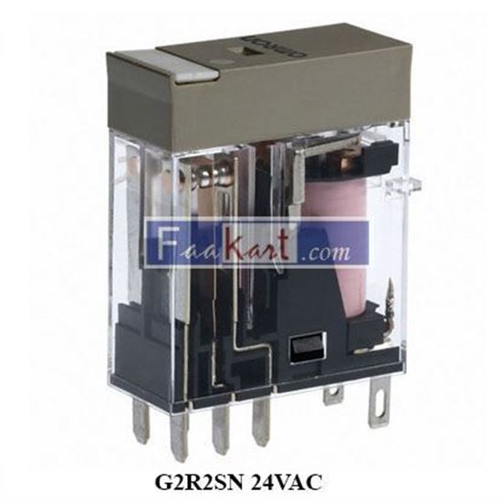 Picture of G2R2SN OMRON GLASS RELAY 24VAC,8PIN