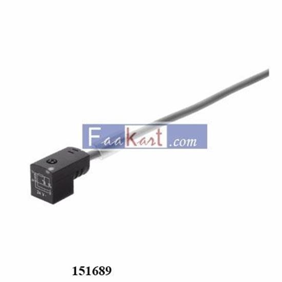 Picture of 151689 Festo KMEB Series Plug Socket With Cable KMEB-1-24-5-LED