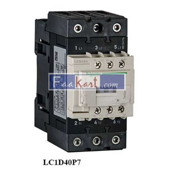 Picture of LC1D40P7  Schneider TeSys D Contactor AC-3 40Amps