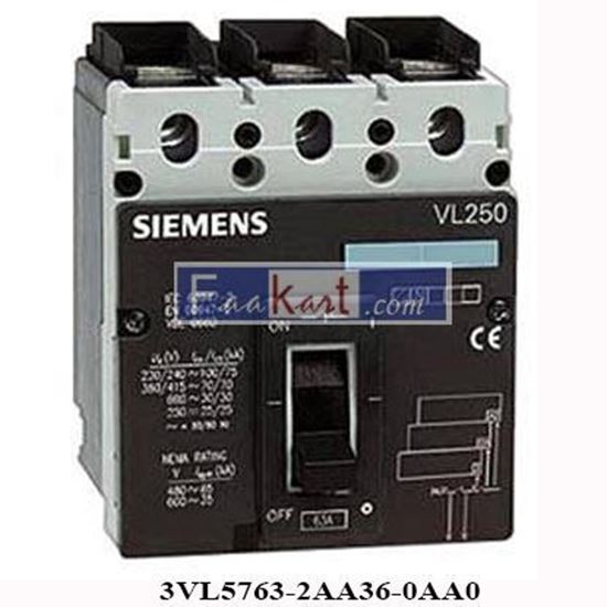 Picture of 3VL5763-2AA36-0AA0  Siemens  Circuit breaker