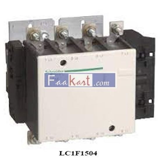 Picture of LC1F1504 Schneider Electric Contactor, LC1 4-Pole, Resistive Load, 440V, 250A, 80 kW,