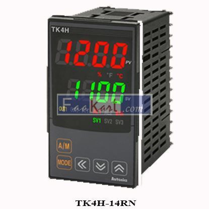 Picture of TK4H-14RN AUTONICS Temp Control, DIN W48XH96mm, 1 Alarm+RS485, Relay Contact Output, 100-240VAC