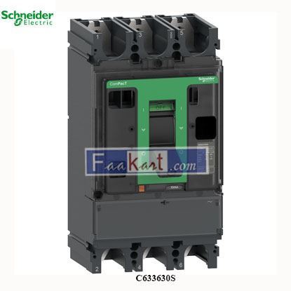 Picture of C633630S  Schneider Electric  Switch disconnector, Compact NSX630NA, 3 poles, fixed, thermal current Ith 630A