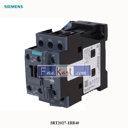 Picture of 3RT2027-1BB40  SIEMENS  Power Contactor  3RT20271BB40