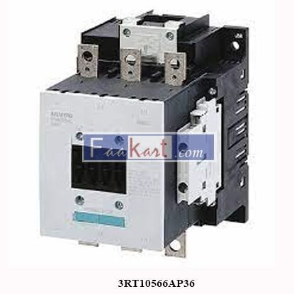 Picture of 3RT10-56-6AP36 Siemens  Power contactor, AC switching