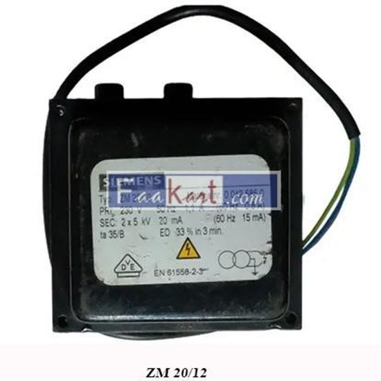 Picture of ZM 20/12 | ZM20/12 |  Siemens  Ignition Transformer