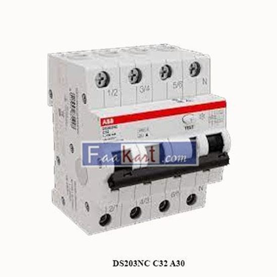 Picture of DS203NC C32 A30  ABB   Residual Current Circuit Breaker