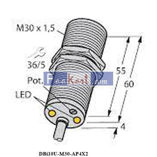 Picture of DBI10U-M30-AP4X2 TURCK SWITCH PROXIMITY,INDUCTIVE,FOR SPEED SENSING