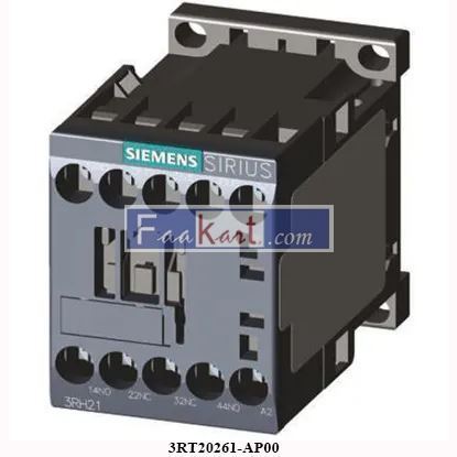 Picture of 3RT20261-AP00 SIEMENS Sirius 3RT2 3 Pole Contactor