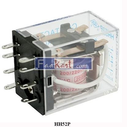 Picture of HH52P 	Uxcell Coil 8 Pin General Power Relay