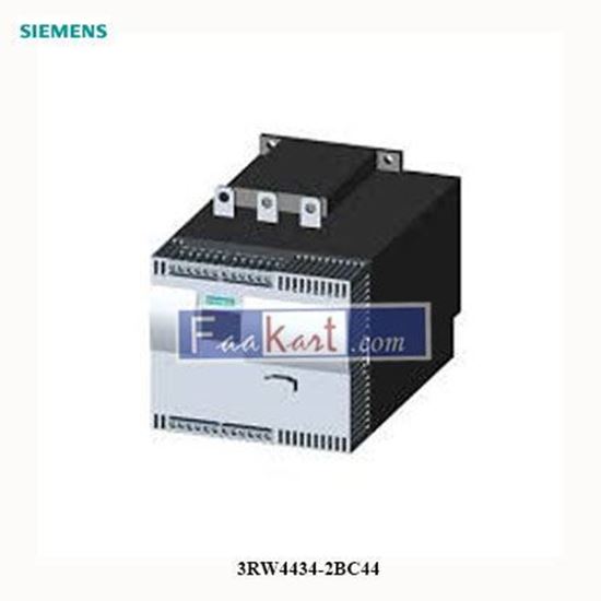 Picture of 3RW4434-2BC44    SIEMENS   SIRIUS soft starter Values at 400 V, 40 °C standard: 113 A, 55 kW Inside-delta: 196 A,..   3RW44342BC44