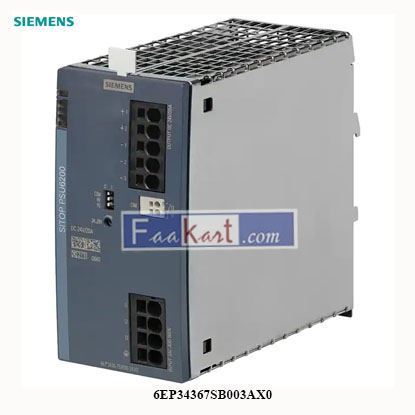 Picture of 6EP34367SB003AX0    Siemens   	SITOP PSU6200 24 V/20 A