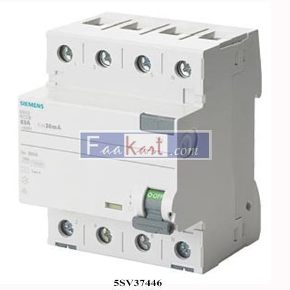 Picture of 5SV37446  |  5SV3744-6  |  siemens | Residual current operated circuit breaker