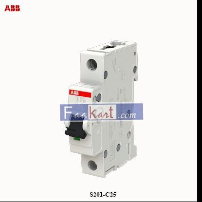 Picture of S201-C25   2CDS251001R0254    ABB   Miniature Circuit Breaker - 1P - C - 25 A