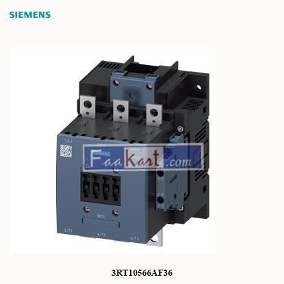 Picture of 3RT10566AF36   SIEMENS   power contactor  3RT1056-6AF36