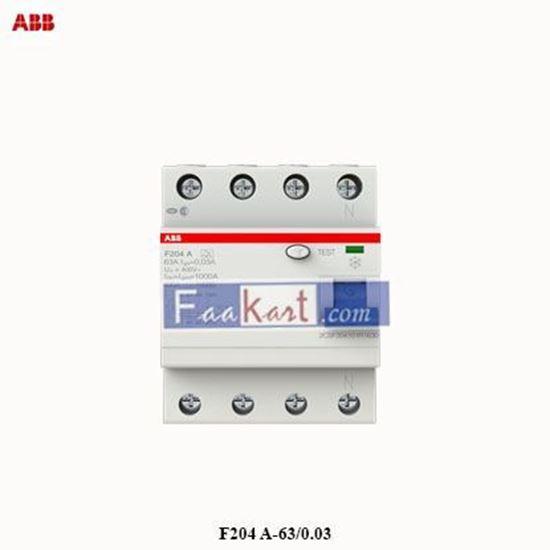 Picture of 2CSF204101R1630  ABB   F204 A-63/0.03   Residual Current Circuit Breaker