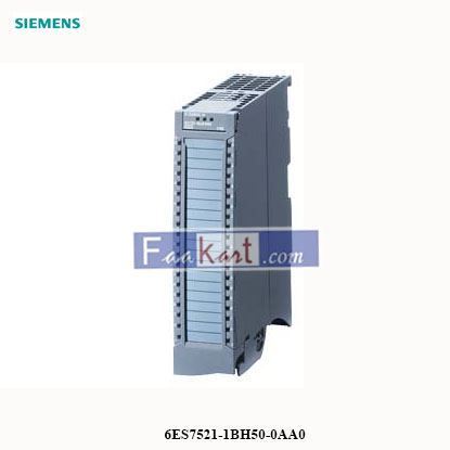 Picture of 6ES7521-1BH50-0AA0  SIEMENS  SIMATIC S7-1500, digital input module DI 16x24 V DC BA, sourcing input