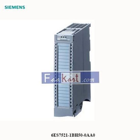 Picture of 6ES7521-1BH50-0AA0  SIEMENS  SIMATIC S7-1500, digital input module DI 16x24 V DC BA, sourcing input