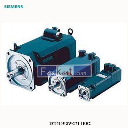 Picture of 1FT6105-8WC71-1EH2  SIEMENS  SIMOTICS S SYNCHRONOUS SERVOMOTOR 1FT6 50 NM