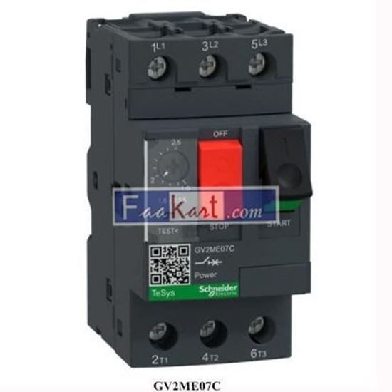 Picture of GV2ME07C  Schneider Electric  1.6-2.5A Motor Thermal Magnetic Circuit Breaker GV2-ME07C