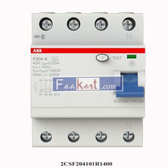 Picture of F204 A-40/0.03  ABB  2CSF204101R1400  Residual Current Circuit Breaker