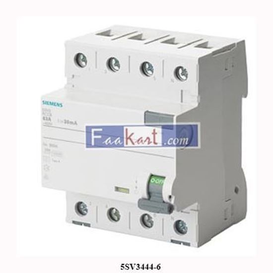 Picture of 5SV3444-6  SIEMENS  Residual current operated circuit breaker   5SV34446