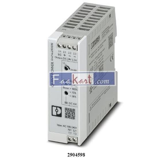 Picture of 2904598  PHOENIX CONTACT QUINT4-PS/1AC/24DC/2.5/SC - Power supply unit