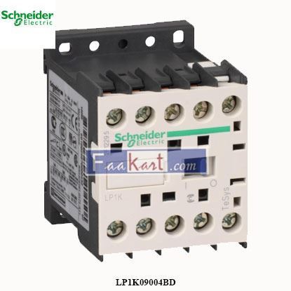 Picture of LP1K09004BD   SCHNEIDER   Contactor, DIN Rail, Panel, 690 VAC, 4PST-NO, 4 Pole