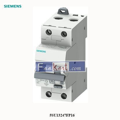 Picture of 5SU13247FP16   SIEMENS  RCBO 2P 2MW, 16A  5SU1324-7FP16