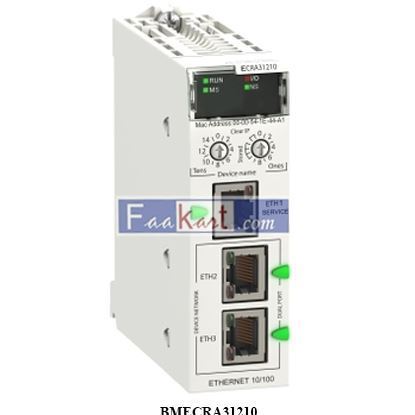 Picture of BMECRA31210   SCHNEIDER ELECTRIC  EIO drop adapter, Modicon X80, with Ethernet backplane