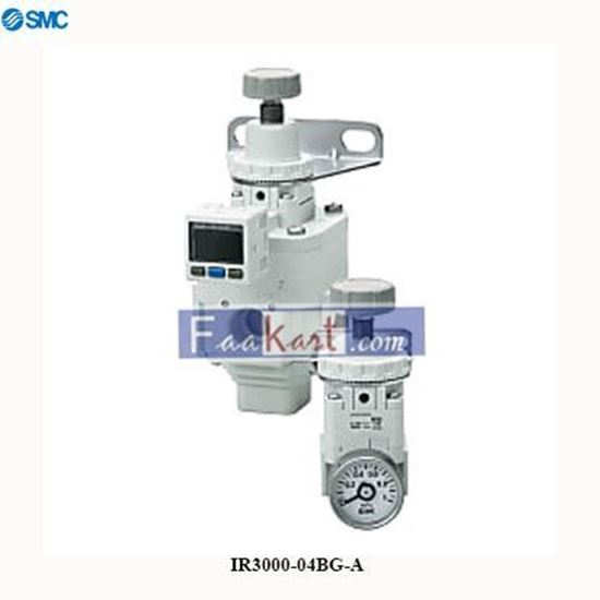 Picture of IR3000-04BG-A   SMC  regulator, precision, 1/2 pt, IR PRECISION REGULATOR