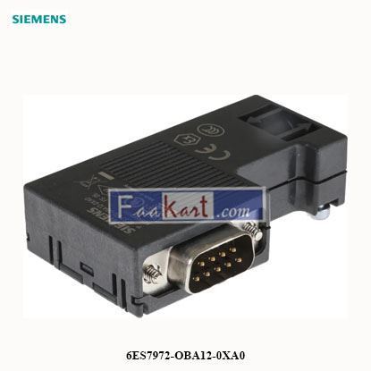 Picture of 6ES7972-OBA12-0XA0  SIEMENS   9 Way Right Angle Cable Mount D-sub Connector  6ES7972-OBA12-OXAO